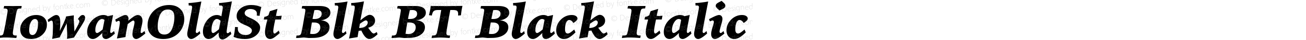 IowanOldSt Blk BT Black Italic