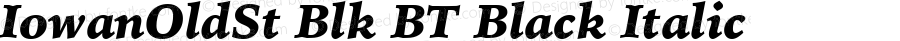IowanOldSt Blk BT Black Italic