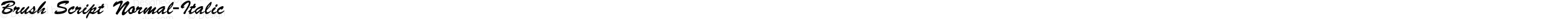 Brush Script Normal-Italic