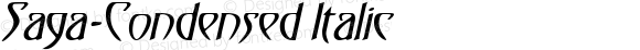 Saga-Condensed Italic