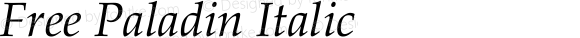 Free Paladin Italic