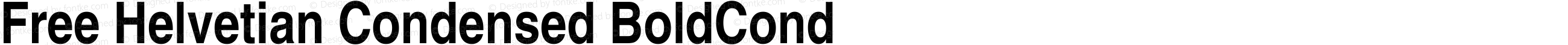Free Helvetian Condensed BoldCond