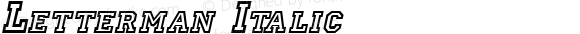 Letterman Italic