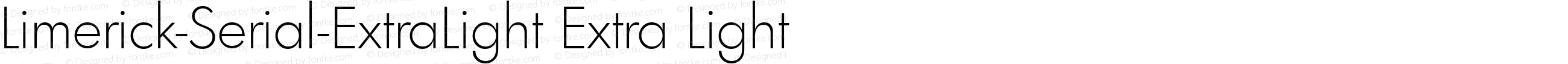 Limerick-Serial-ExtraLight Extra Light