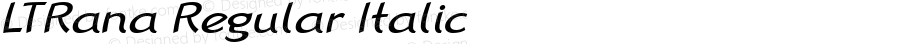 LTRana Regular Italic