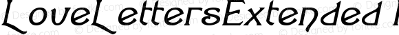 LoveLettersExtended Italic