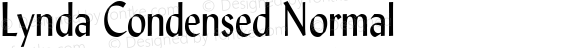 Lynda Condensed Normal 1.0 Wed Jul 28 13:01:37 1993