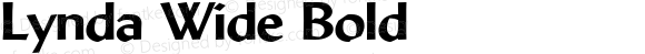 Lynda Wide Bold 1.0 Wed Jul 28 13:08:32 1993