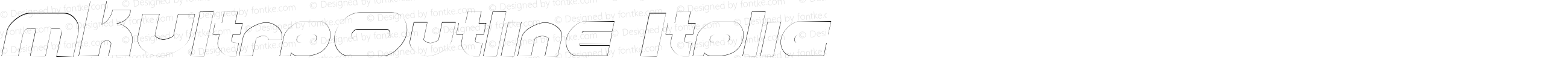 MKUltraOutline Italic