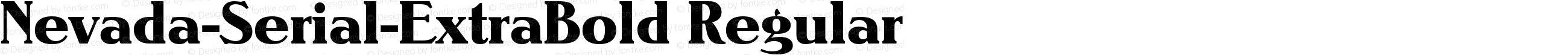 Nevada-Serial-ExtraBold Regular