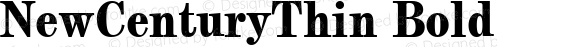 NewCenturyThin Bold
