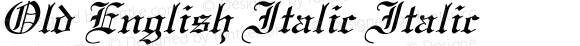 Old English Italic Italic