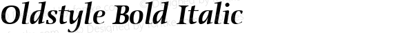 Oldstyle Bold Italic