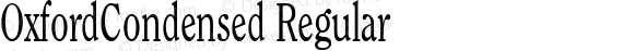 OxfordCondensed Regular