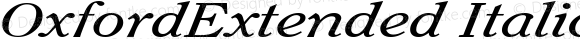 OxfordExtended Italic