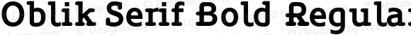 Oblik Serif Bold Regular