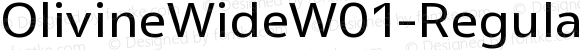 OlivineWideW01-Regular Regular Version 1.00