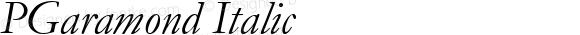 PGaramond Italic