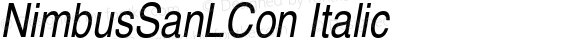NimbusSanLCon Italic