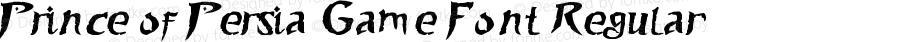 Prince of Persia Game Font