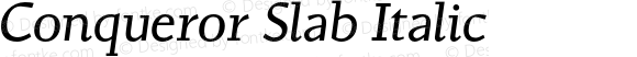 Conqueror Slab Italic