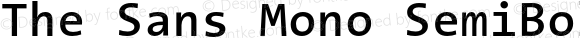 The Sans Mono SemiBold