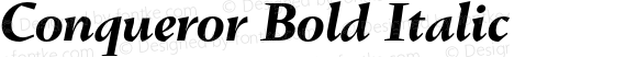 Conqueror Bold Italic