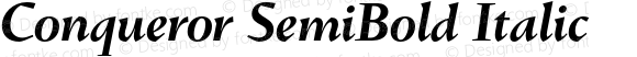 Conqueror SemiBold Italic