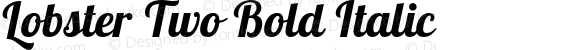 Lobster Two Bold Italic