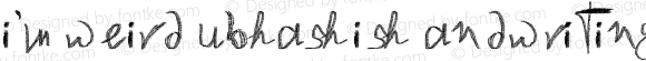 i'mweird Subhashish Handwriting