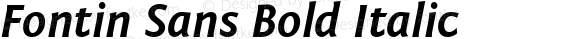 Fontin Sans Bold Italic