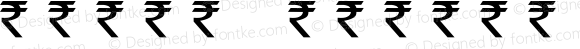 rupee symbol font Regular Unknown