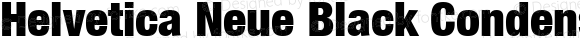 Helvetica Neue Black Condensed