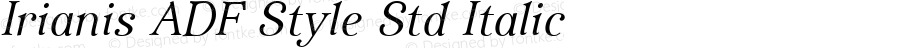 Irianis ADF Style Std Italic