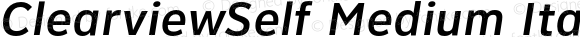 ClearviewSelf-MediumItalic