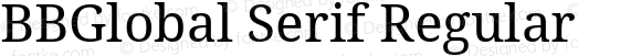 BBGlobal Serif Regular