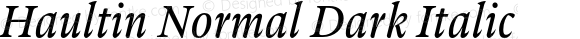 Haultin Normal Dark Italic