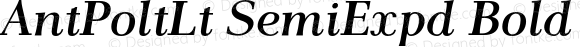 AntPoltLt SemiExpd Bold Italic