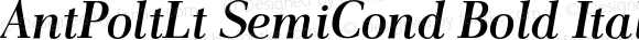 AntPoltLt SemiCond Bold Italic
