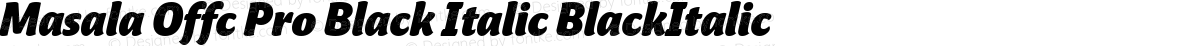 Masala Offc Pro Black Italic BlackItalic