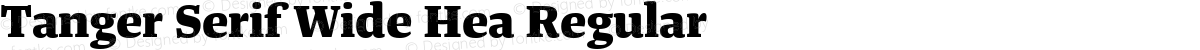 Tanger Serif Wide Hea Regular
