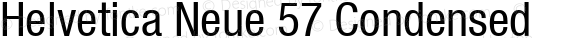 Helvetica Neue 57 Condensed