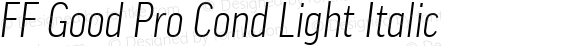 FF Good Pro Cond Light Italic
