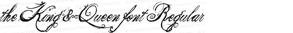 the King & Queen font Regular