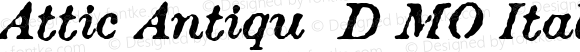 Attic Antique DEMO Italic