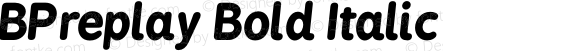 BPreplay Bold Italic