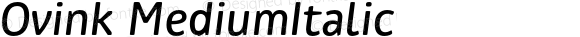 Ovink MediumItalic