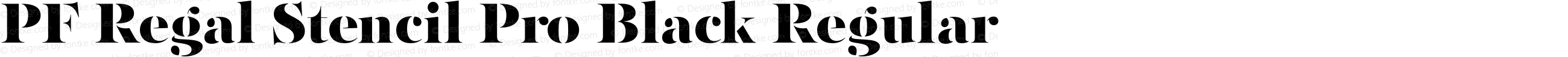 PF Regal Stencil Pro Black Regular