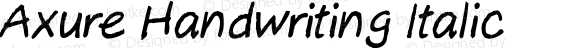 AxureHandwriting-Italic