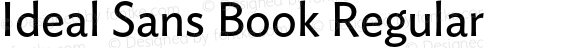 Ideal Sans Book Regular Version 1.200